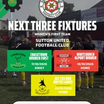 Women's 1st Team - Next 3!