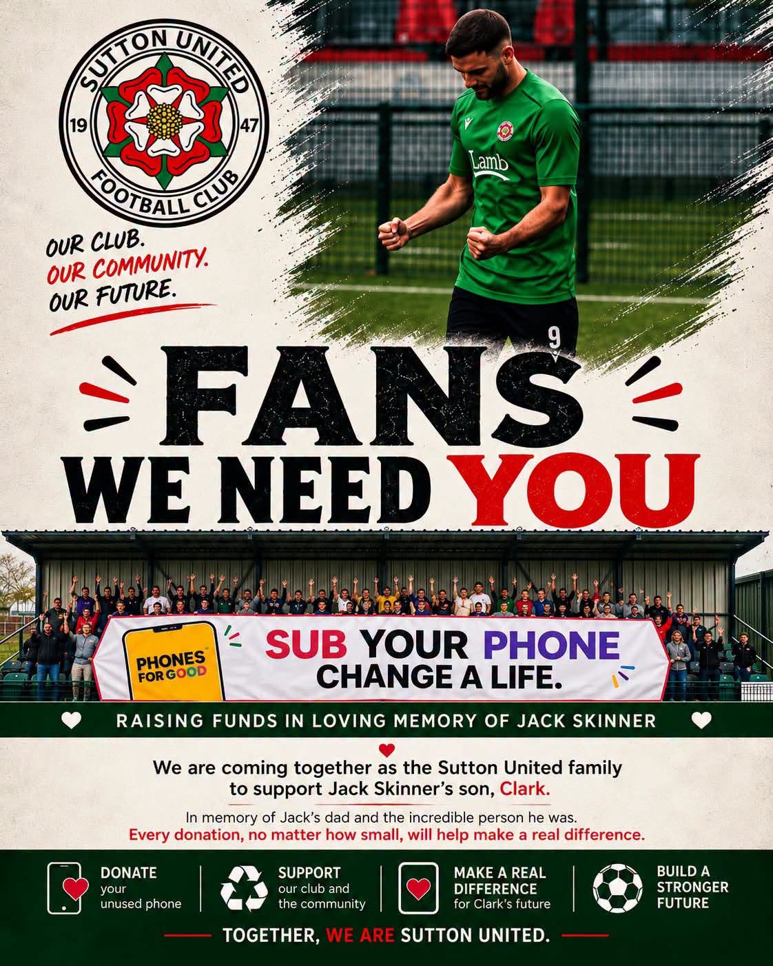 New SUFC Campaign - Phones For Good
