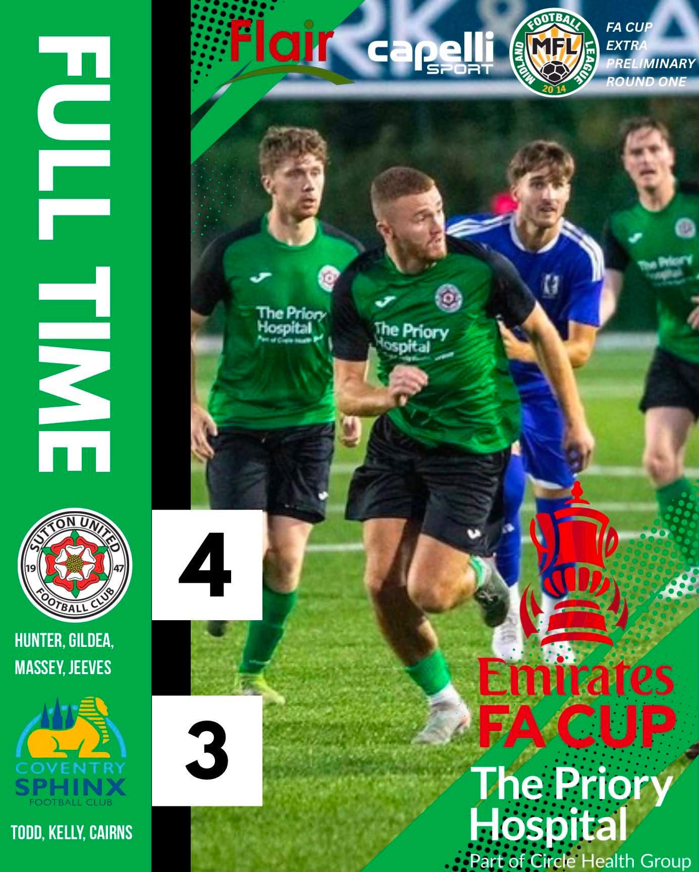 08.08.2026 Vs Coventry Sphinx